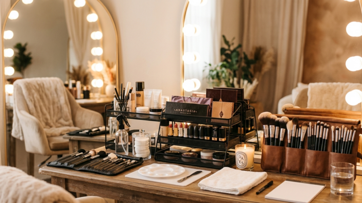 Daglig makeup-rutine der holder hele dagen