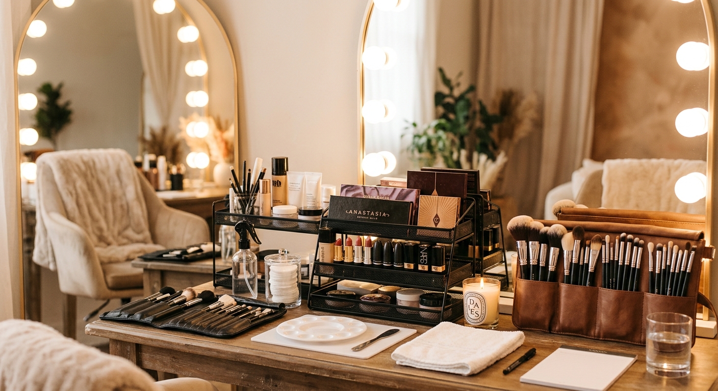 Daglig makeup-rutine der holder hele dagen